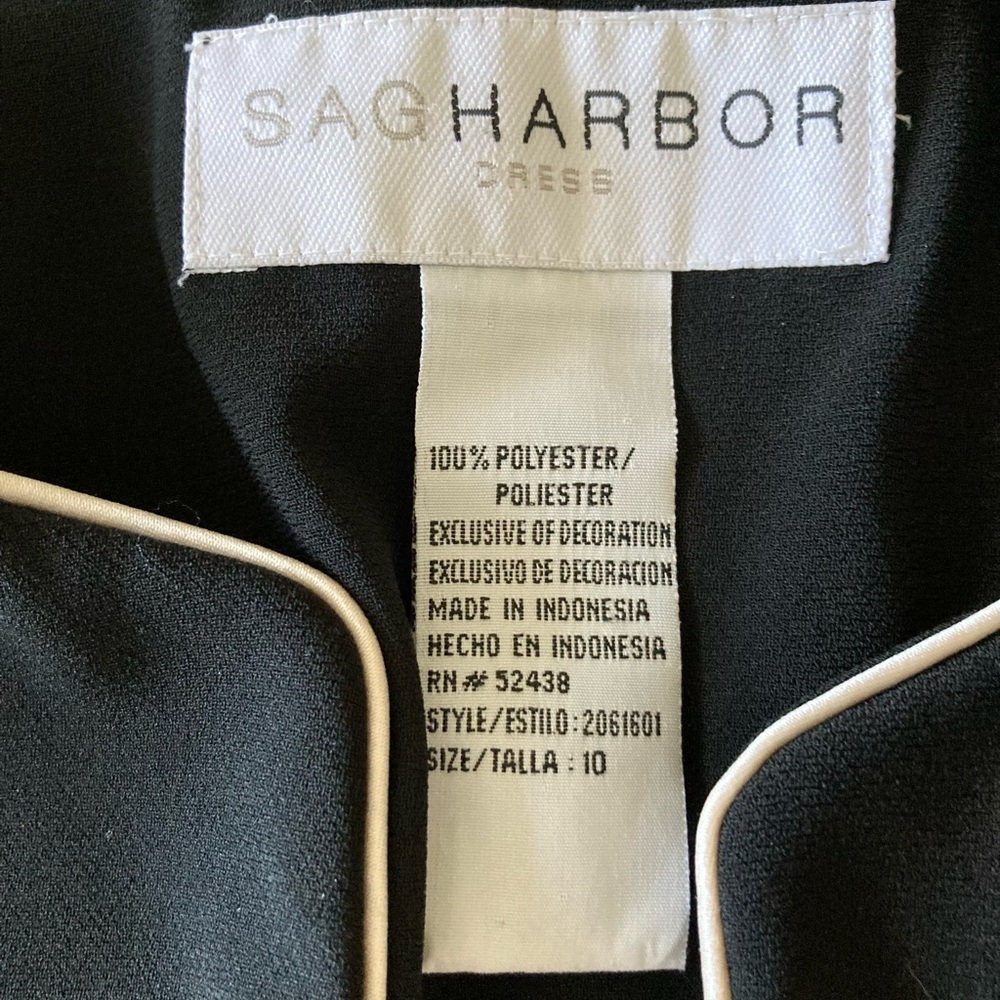 Sag Habor Chic Black Embroidered Women's Blazer - Picture 4 of 6